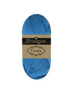 coton à crocheter bleu cobalt