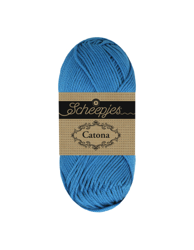 coton à crocheter bleu cobalt