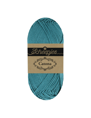 scheepjes catona coton pour amigurumi bleu lagon