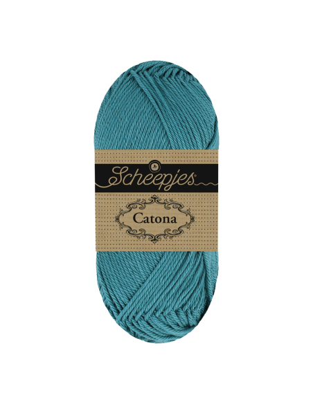 scheepjes catona coton pour amigurumi bleu lagon