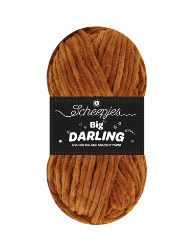 fil chenille marron scheepjes big darling