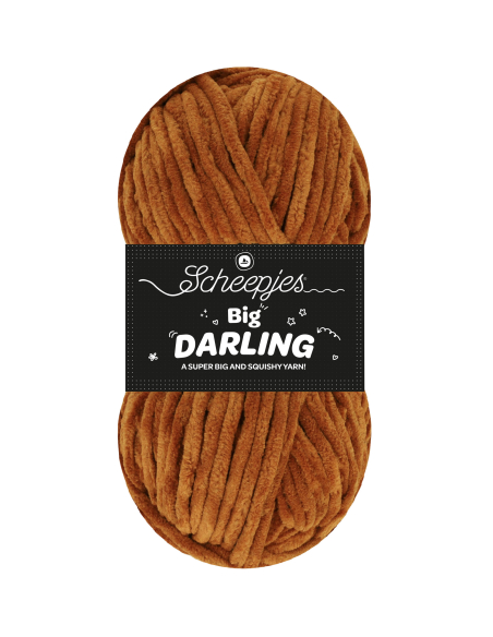 fil chenille marron scheepjes big darling