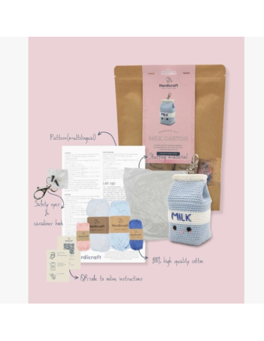 Kit crochet HardiCraft Porte-clé brique de lait