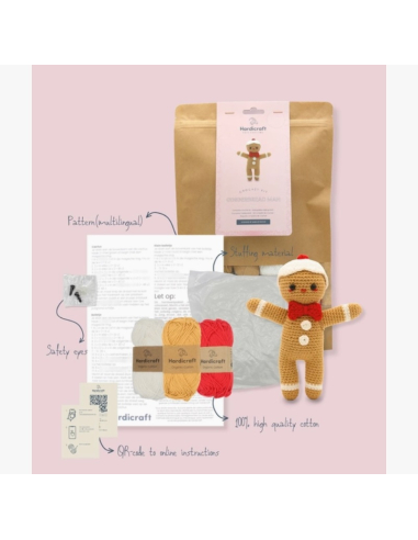 Kit crochet HardiCraft - bonhomme pain d'épice...