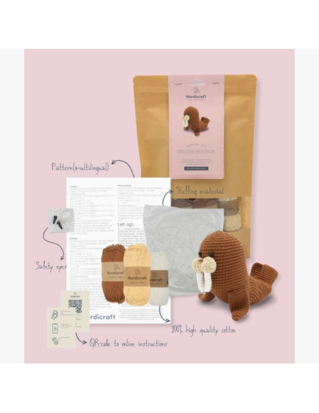 Kit crochet HardiCraft - Willem le morse