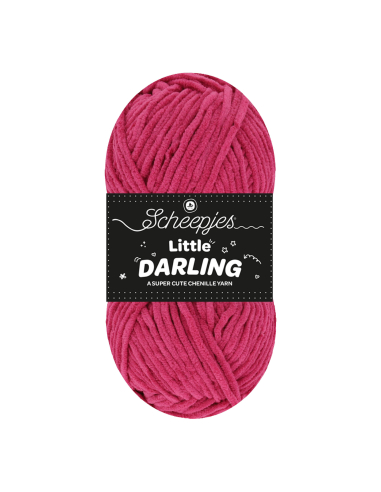 fil chenille rose framboise scheepjes little darling