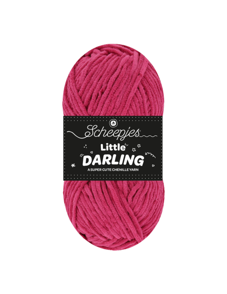 fil chenille rose framboise scheepjes little darling