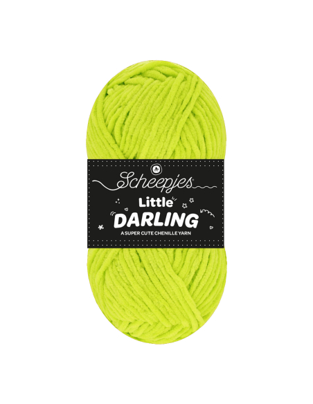 fil chenille vert anis "geko" scheepjes little darling