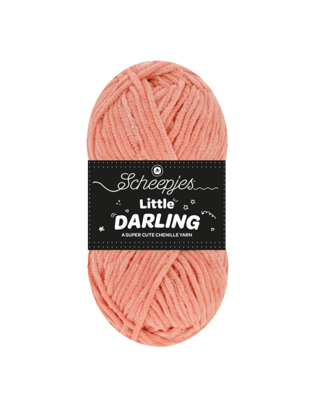 fil chenille scheepjes little darling pêche