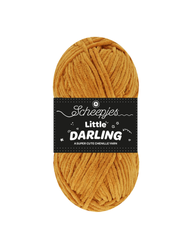 fils chenille scheepjes little darling jaune moutarde
