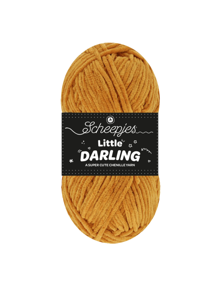 fils chenille scheepjes little darling jaune moutarde
