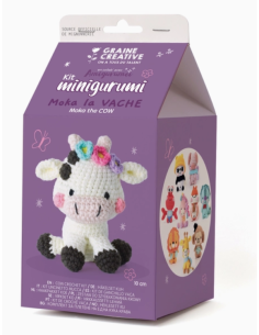 kit amigurumi Moka la vache Graine Créative