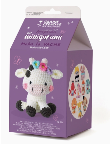 kit amigurumi Moka la vache Graine Créative