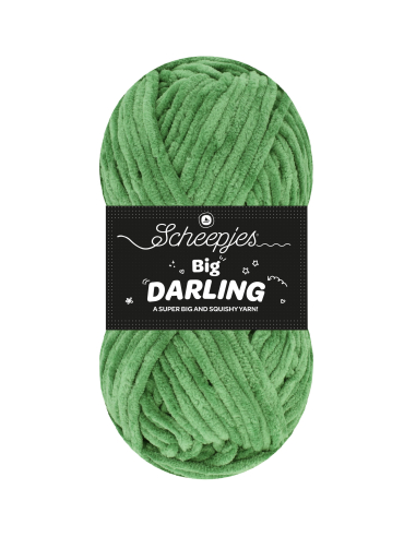 fil chenille vert herbe scheepjes big darling