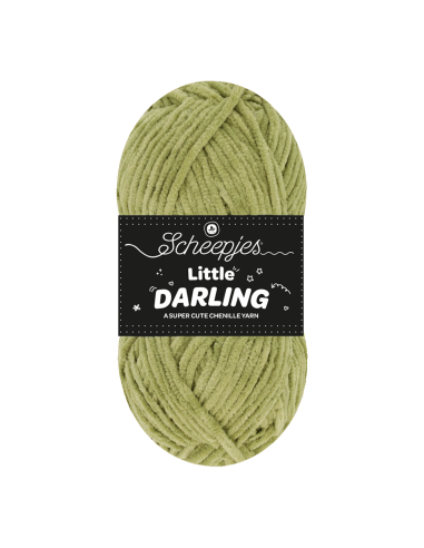 fil chenille fin vert ogre scheepjes little darling
