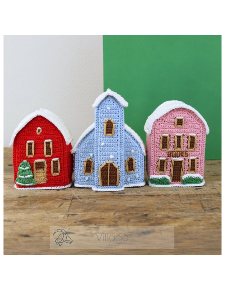 Kit crochet HardiCraft - Village de Noël, la librairie