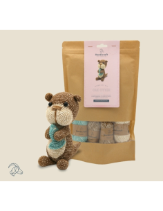 kit crochet amigurumi loutre hardicraft