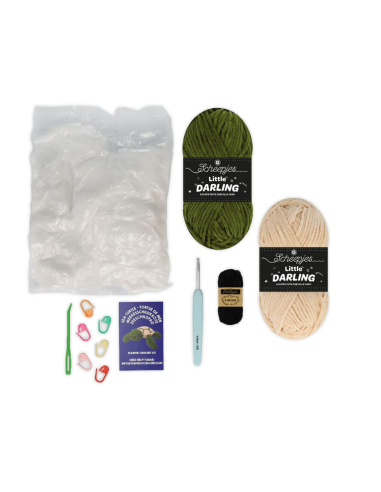 Kit Scheepjes fil chenille Yarnzoo tortue