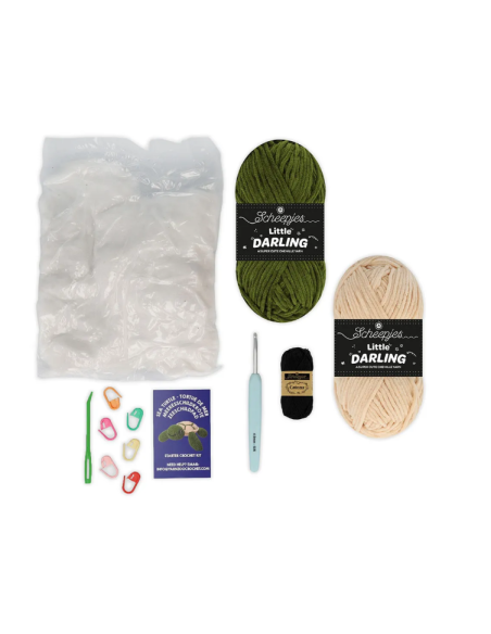 Kit Scheepjes fil chenille Yarnzoo tortue