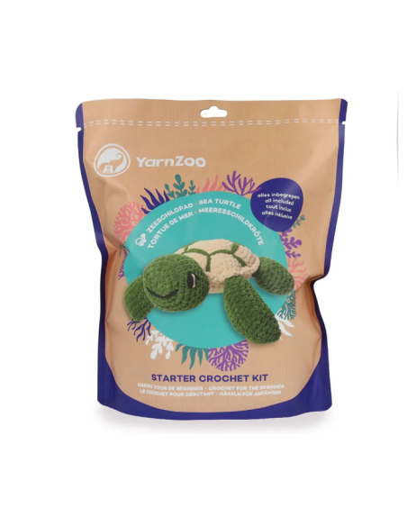 Kit Scheepjes fil chenille Yarnzoo tortue
