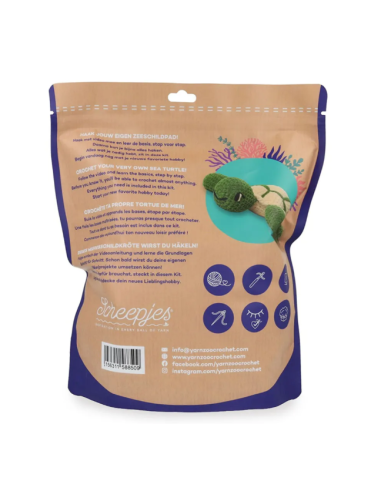 Kit Scheepjes fil chenille Yarnzoo tortue