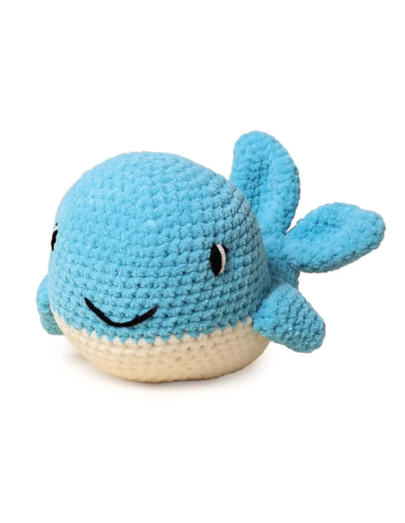 Kit Scheepjes fil chenille Yarnzoo baleine
