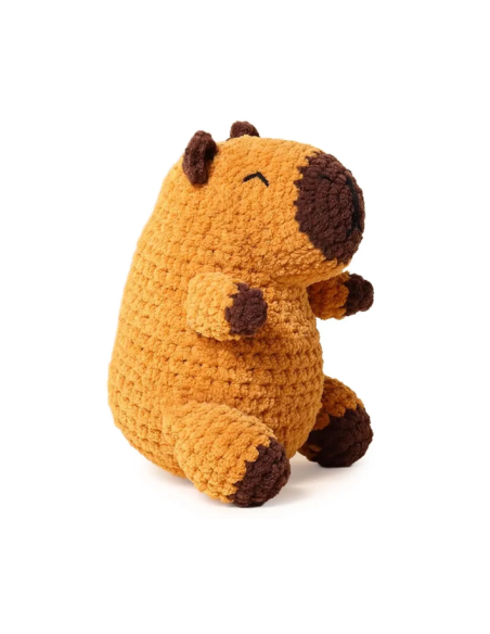 Kit Scheepjes fil chenille Yarnzoo capybara