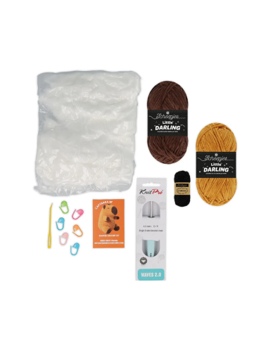Kit Scheepjes fil chenille Yarnzoo capybara