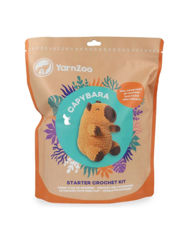 Kit Scheepjes fil chenille Yarnzoo capybara