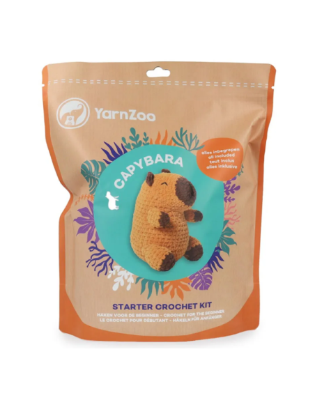 Kit Scheepjes fil chenille Yarnzoo capybara