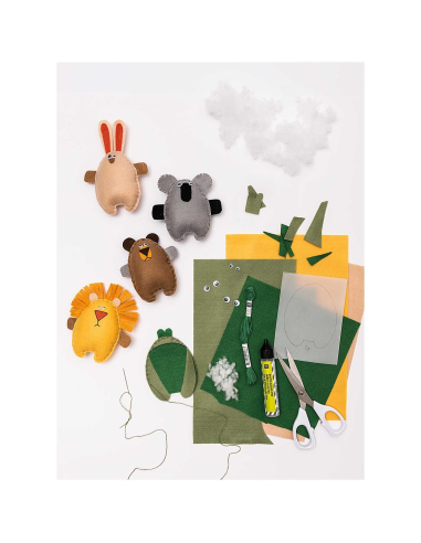 Lot 10 feuilles feutrine Rico Design coloris...