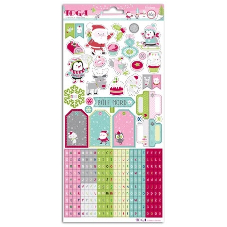 Stickers Noël au Pôle Nord - Toga x 300