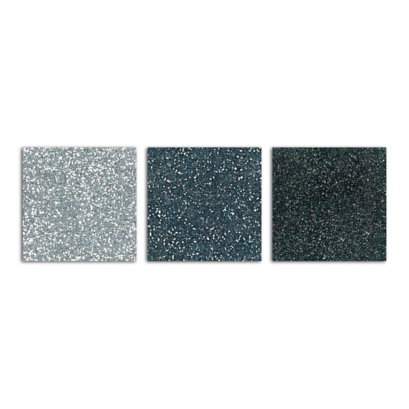 Lot 3 flacons de paillettes grisesToga