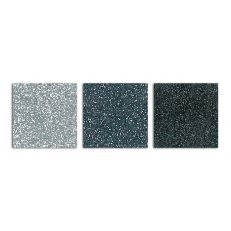 Lot 3 flacons de paillettes grisesToga