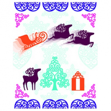 Tampons Clear Noël volutes Artemio