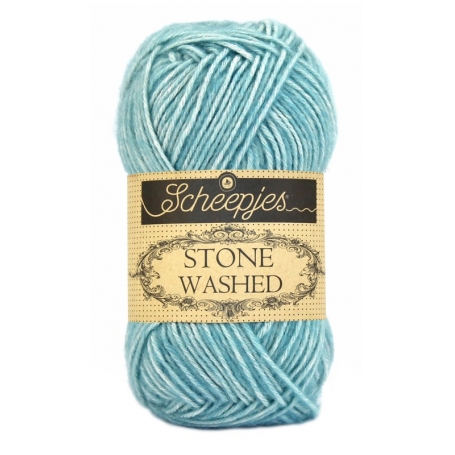 Pelote Stone washed de Scheepjes - Amazonite 813