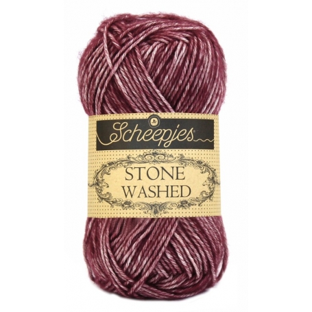 Pelote Stone washed de Scheepjes - Garnet 810