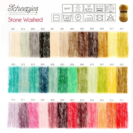 coton à crocheter Stone washed de Scheepjes coloris Rose quartz 820