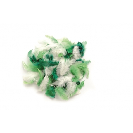 Lot de plumes assortiment vert - Glorex