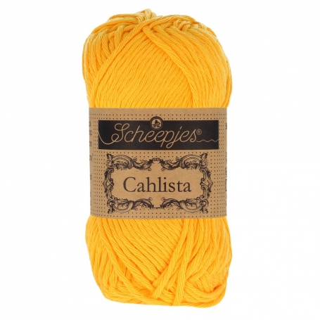 Coton à crocheter Cahlista Scheepjes jaune doré 208