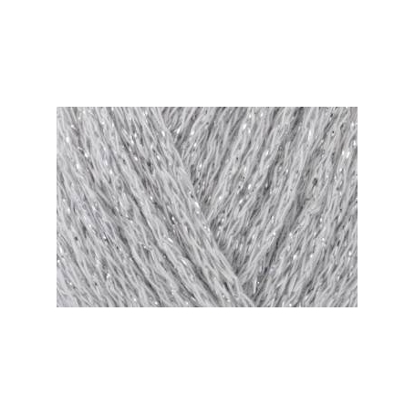 fil à tricoter et à crocheter argenté