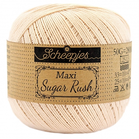Maxi Sugar Rush coton mercerisé café noir