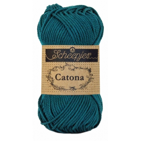 Scheepjes Catona 50 g dark teal 401
