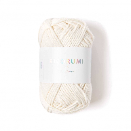 Coton à crocheter Ricorumi 25 g crème - 002