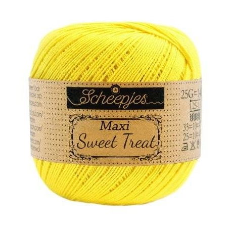 Maxi Sugar Rush coton mercerisé jaune citron