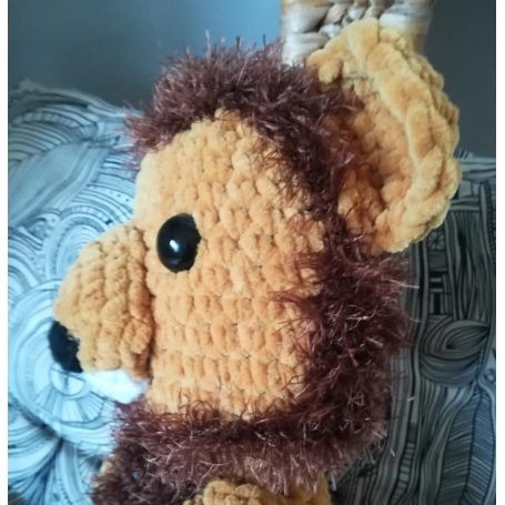 Patron au crochet amigurumi format pdf "Nelson le lion" - Les Amiguru'big"