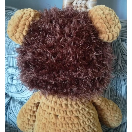 Patron au crochet amigurumi format pdf "Nelson le lion" - Les Amiguru'big"