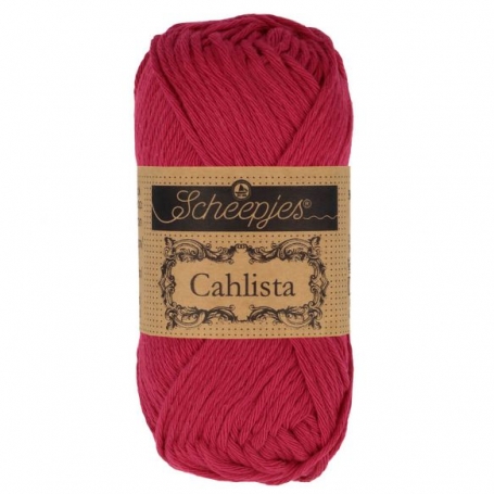 coton à crocheter scheepjes cahlista rouge écarlate