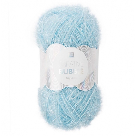 fil à crocheter des éponges creative bubble bleu clair
