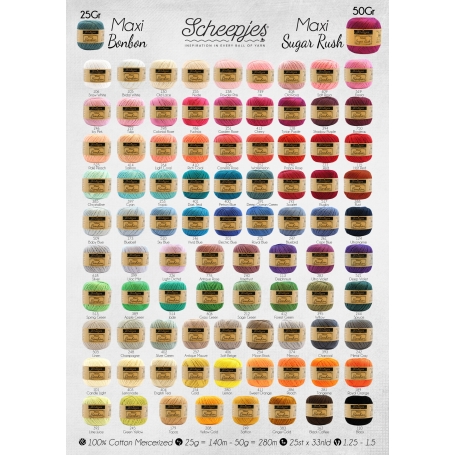 coton à crocheter fin scheepjes maxi sweet treat